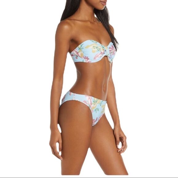 NEWChelsea 28 Blue Floral Swim Bottom Size Large - Picture 2 of 5